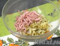 Салат с ветчиной и грибами – отличная праздничная закуска